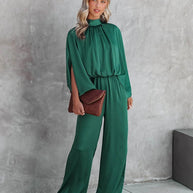 WW | Fließender Eleganter Jumpsuit Weitbein