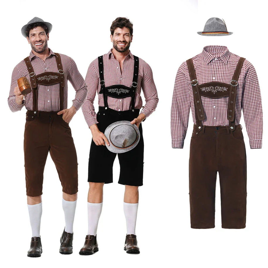 WW | Herren Trachten Lederhose Mit Hosenträgern Perfekt Für Oktoberfest Und Volksfeste