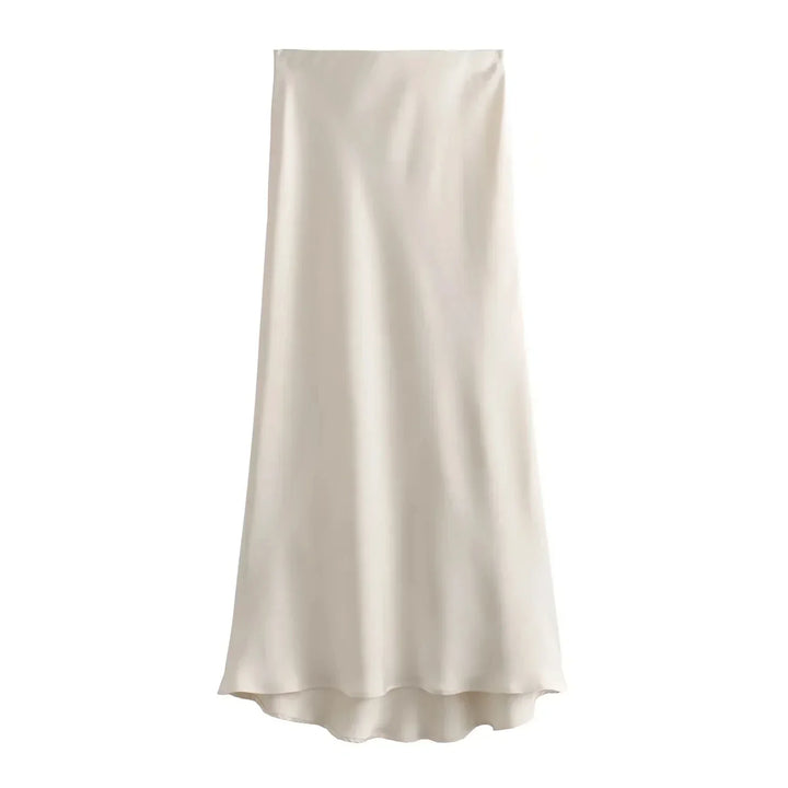 W&W Mode | Satin Maxirock Für Damen