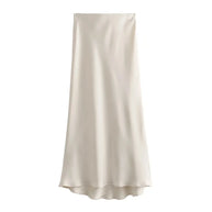 WW | Satin Maxirock Für Damen