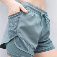 WW | Hoch Taillierte Sommer Sport Shorts Für Damen