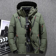 WW - Herren-Winterjacke - Warme, schlanke Daunenjacke mit Kapuze