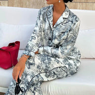 WW | Bedrucktes Satin-Pyjama-Set