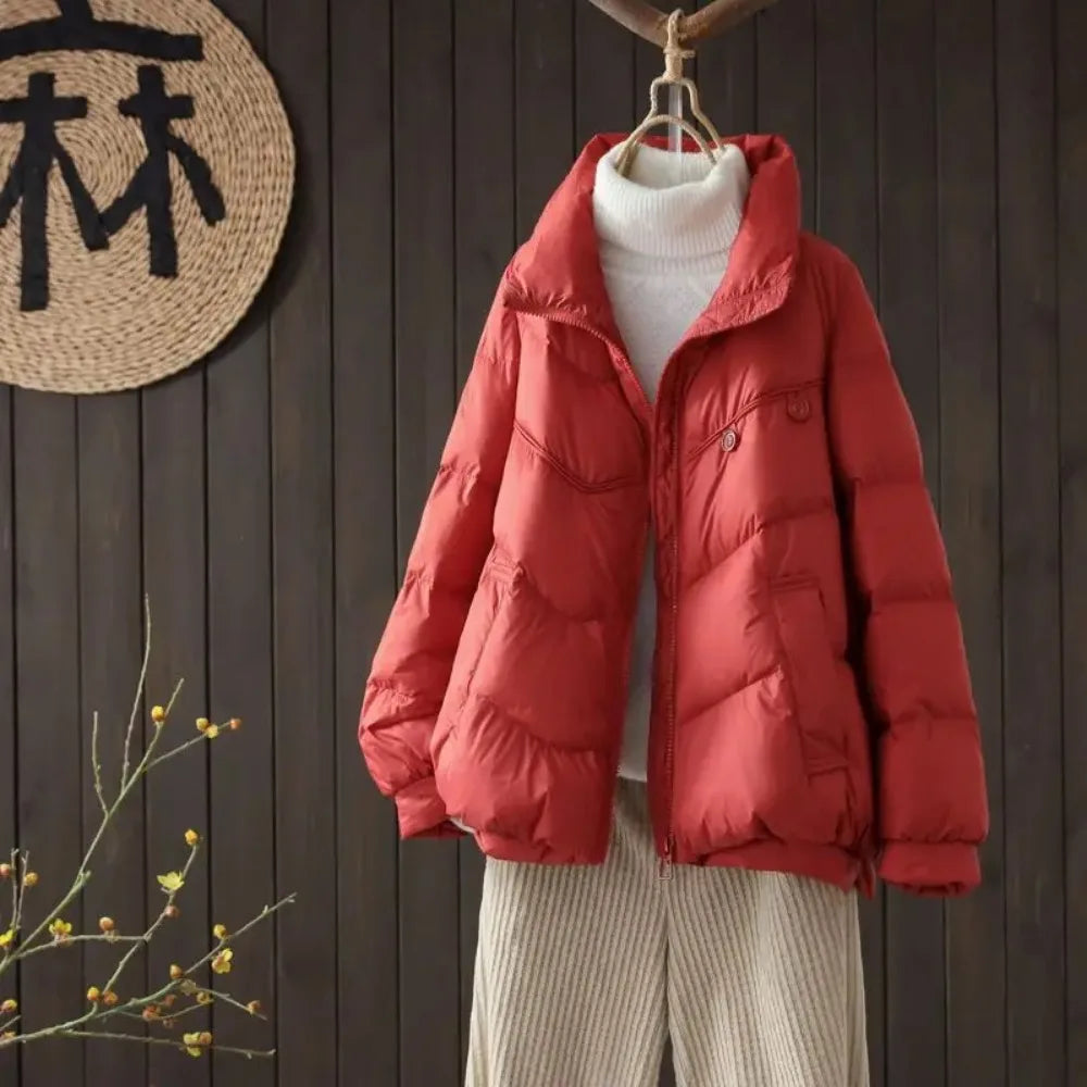 W&W Mode - Damen Steppjacke mit Stehkragen