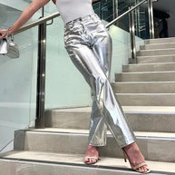 WW - Silberne Metallic-Hose