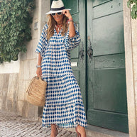 Langes böhmisches Kleid
