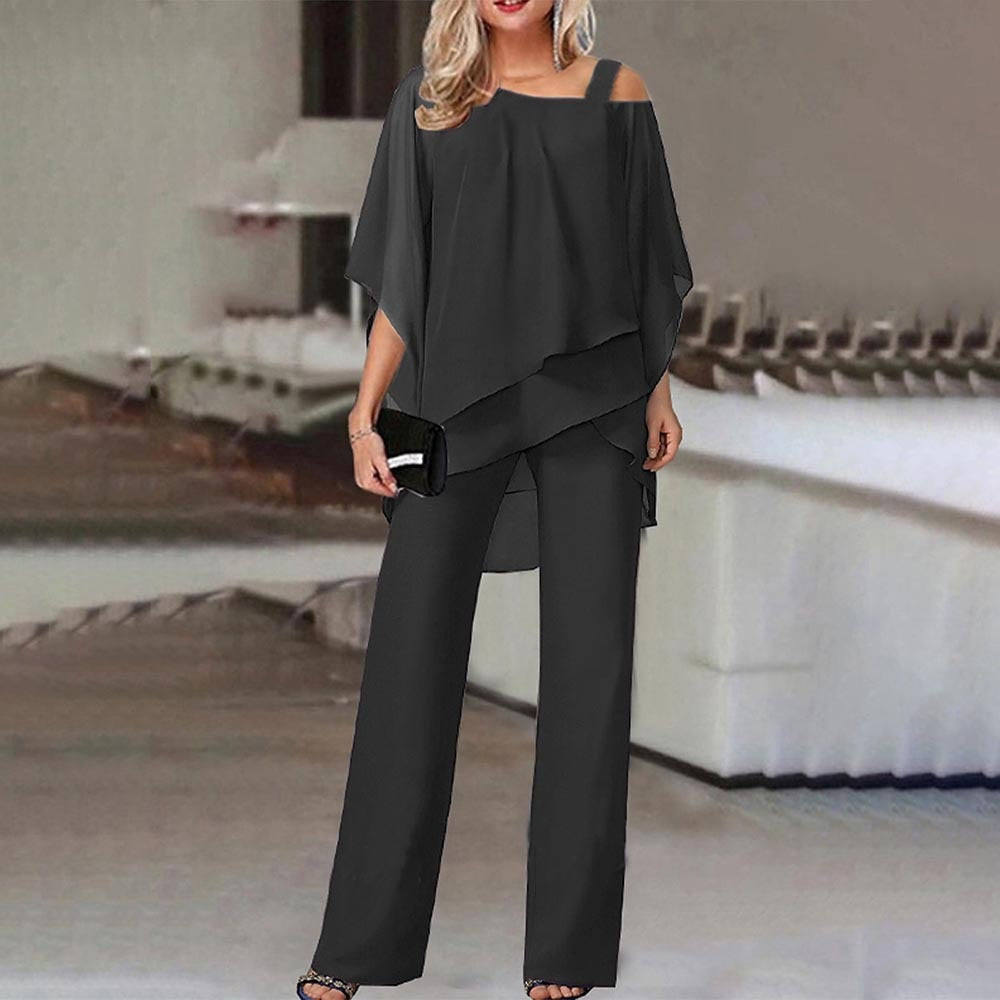 W&W Mode Jumpsuit | Eleganter Zweiteiler mit Cold Shoulder