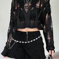 W&W - Durchbrochene Strickbluse mit Sonnenschutz