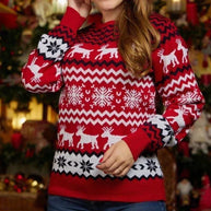 WW - Hässlicher Weihnachtspulli - Gemütlicher Strickpullover im skandinavischen Stil