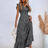 WW - Maxikleid mit Tupfenmuster