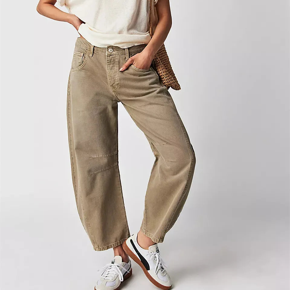 W&W Mode | Hohe Taille Vintage-Jeans für Damen
