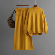 WW | Stilvolles Set Aus Langärmeligem Pullover Und Gerader Hose