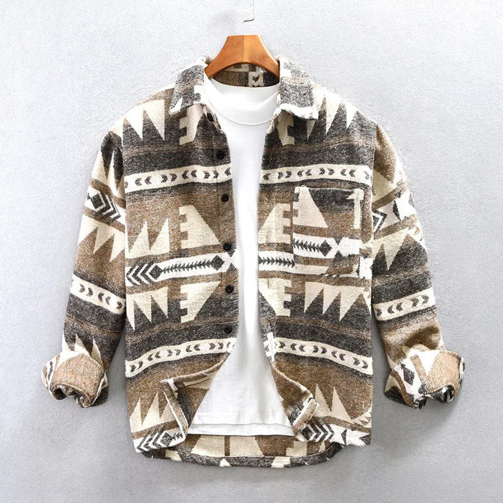 W&W Mode - Vintage Langärmelige Jacke für Herren