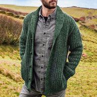 WW | Klassische Herren Strickjacke Im Retro Stil