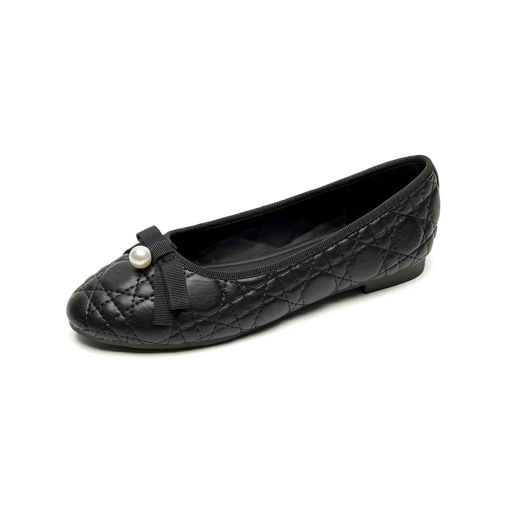 WW | Arbeitsschuhe In Schwarz Mary Jane Stil mit Rundzehen und Flacher Sohle