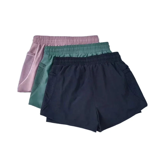 WW | Hoch Taillierte Sommer Sport Shorts Für Damen