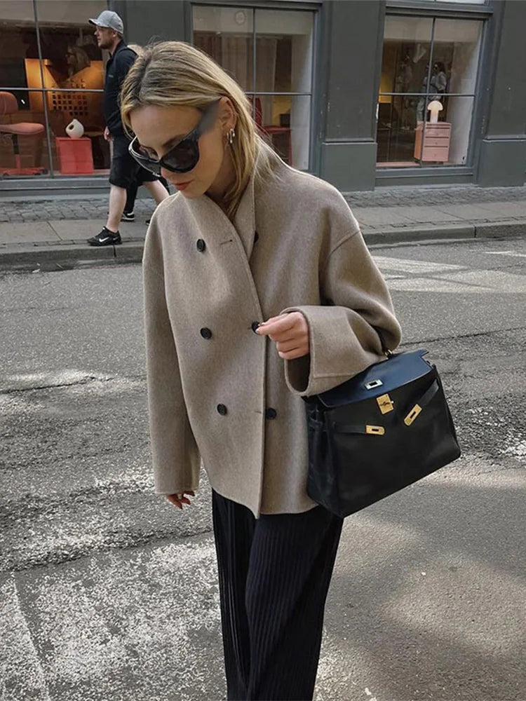 W&W Mode | Lässige Wolljacke Für Damen