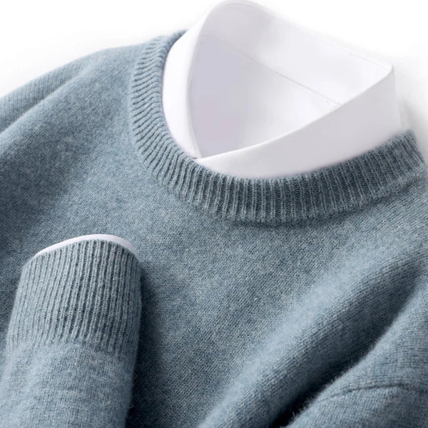 WW | Herrenpullover Mit Zeitgemäßem Doppeltem Kragenentwurf Ideal Für Alltägliche Und Formelle Anlässe