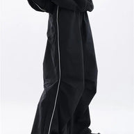 WW | Oversized Sportlich Schwarz Trainingsanzug