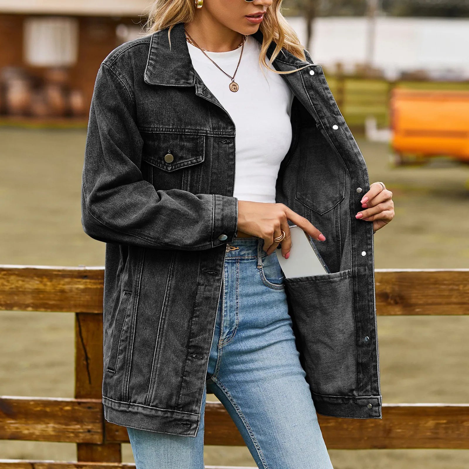 WW | Klassisch Elegante Jeansjacke
