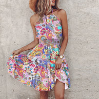 WW | Stylisches Sommer Boho Halter Kleid