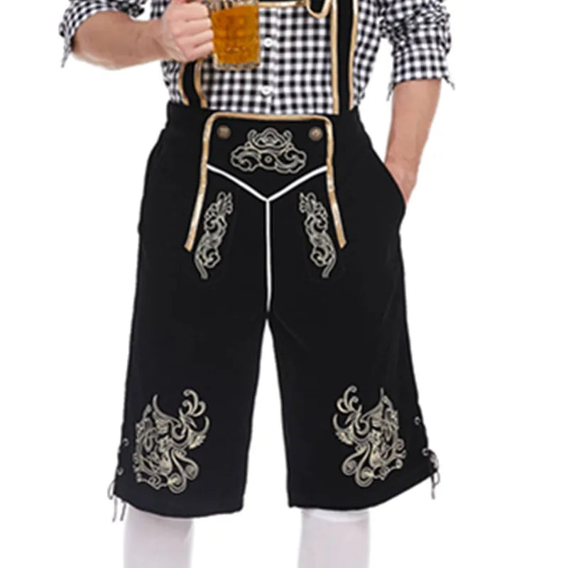 WW | Bayerische Tracht Für Herren Traditionelle Hosenträgershorts Und Hemd
