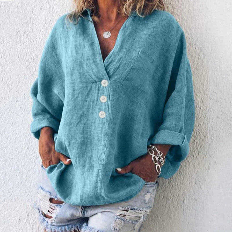 WW | Modische Leinenbluse