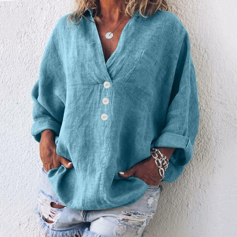 WW | Stilvolle Leinenbluse