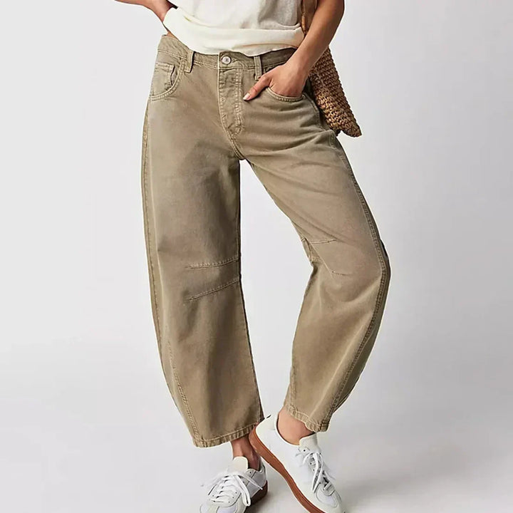 W&W Mode | Mid-Rise Jeans mit Tapered Beinen für Frauen