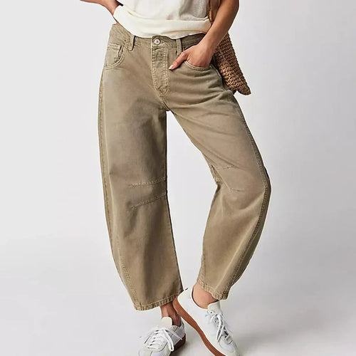W&W Mode | Mid-Rise Jeans mit Tapered Beinen für Frauen