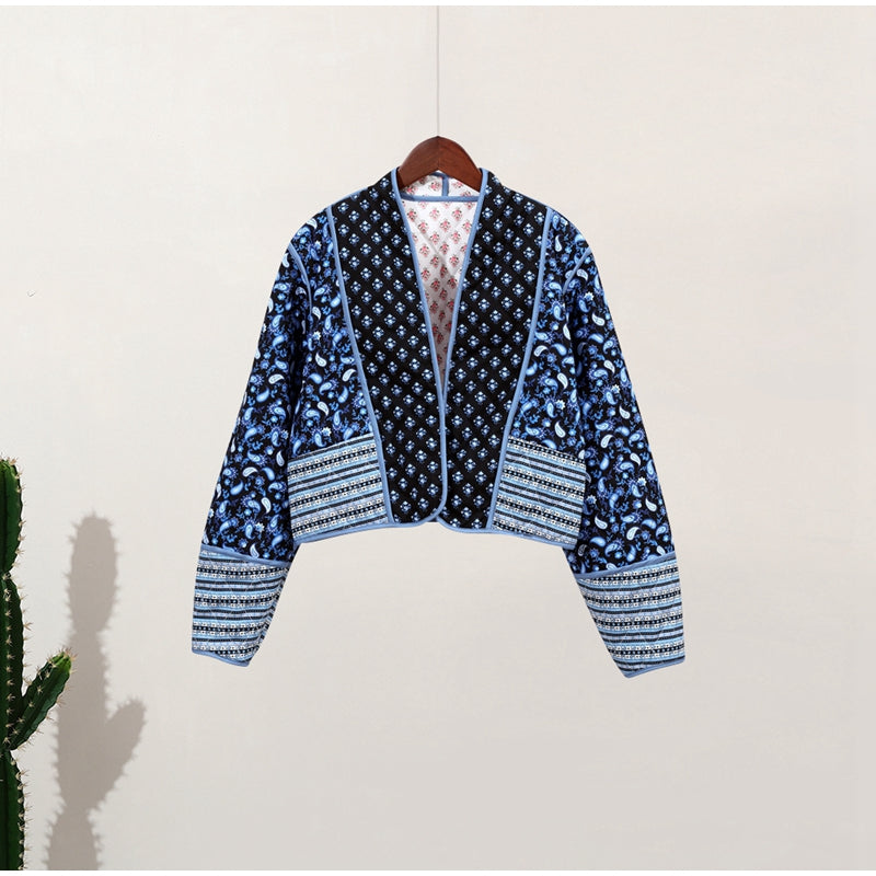 W&W Mode | Damenjacke mit Blumenmuster