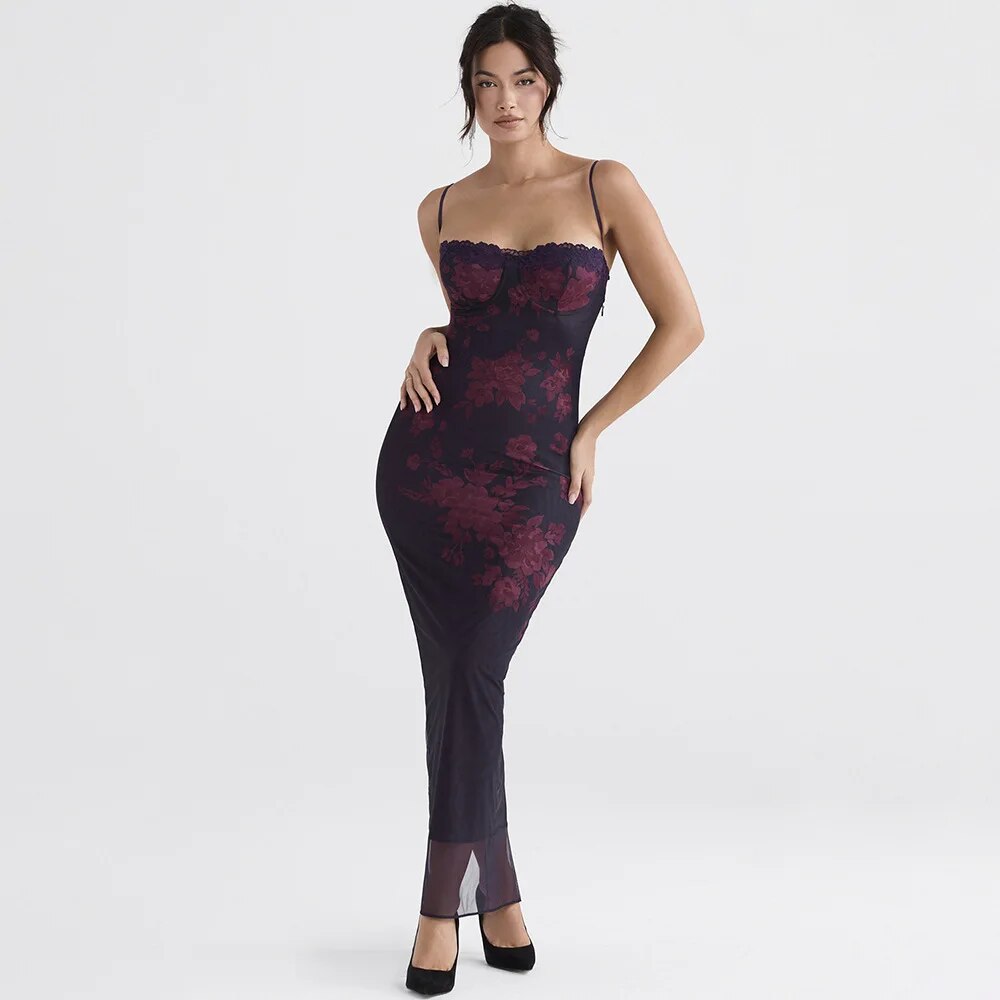 WW | Elegantes Maxikleid mit Tierdruck