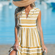 WW | Gestreiftes Midi Kleid