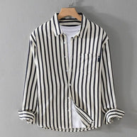WW | Gestreiftes Lässiges Button-Down-Hemd