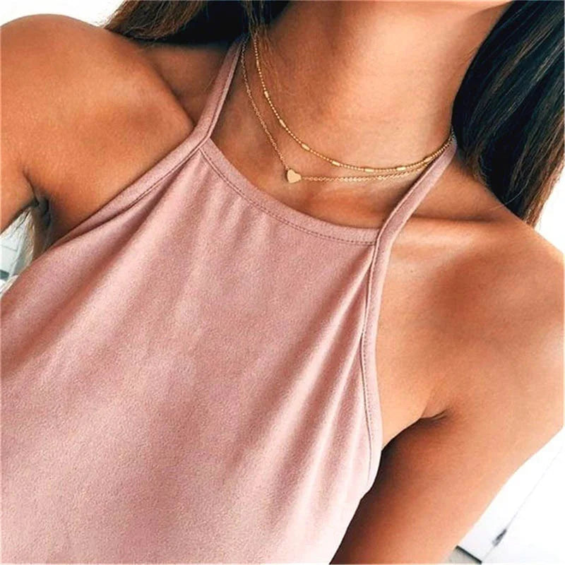 WW | Perlen Choker Herz Halskette Für Frauen