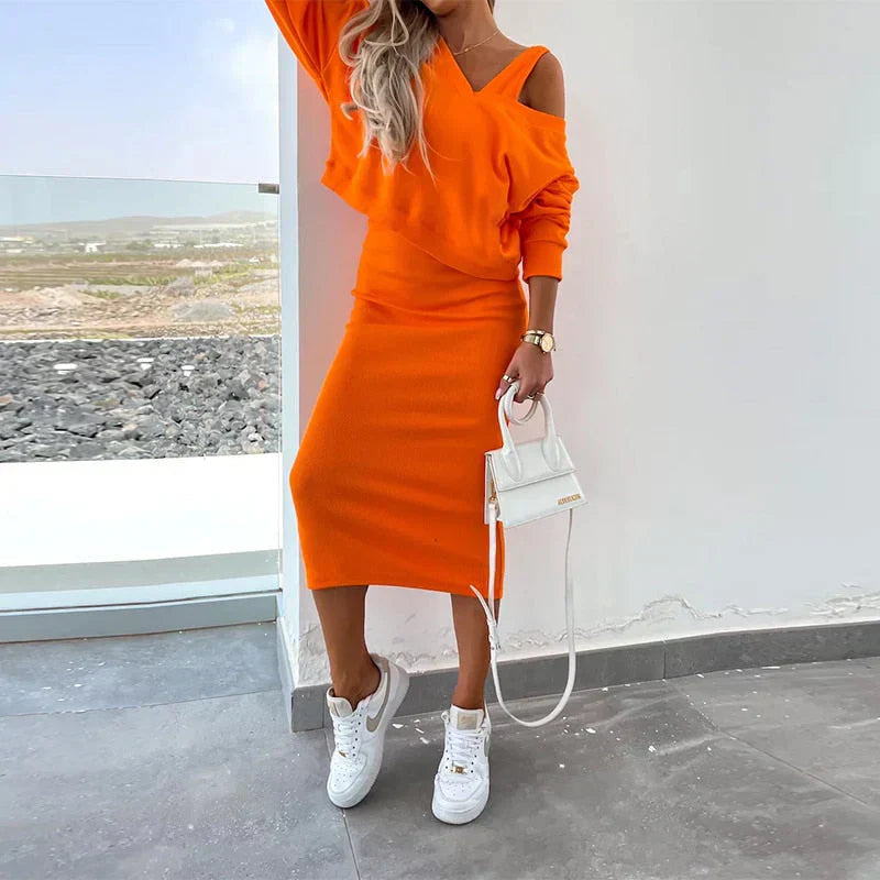 WW | Elegantes Kleid mit Pullover