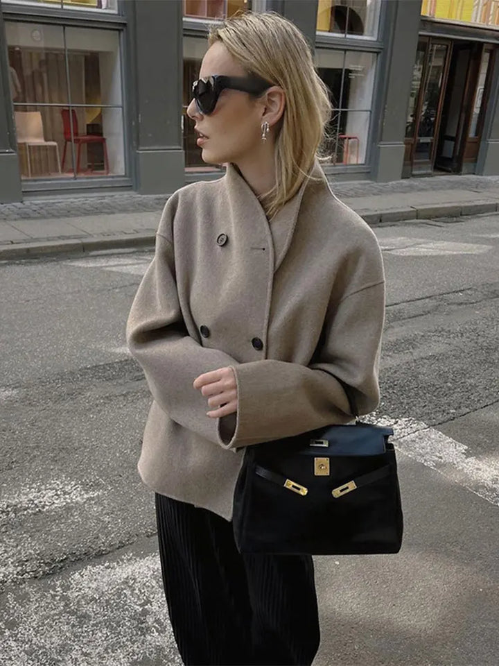 W&W Mode | Lässige Wolljacke Für Damen
