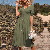 WW - Lässiges Midikleid mit Knöpfen