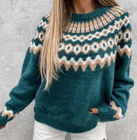 WW | Frauen Nordische Strickjacke