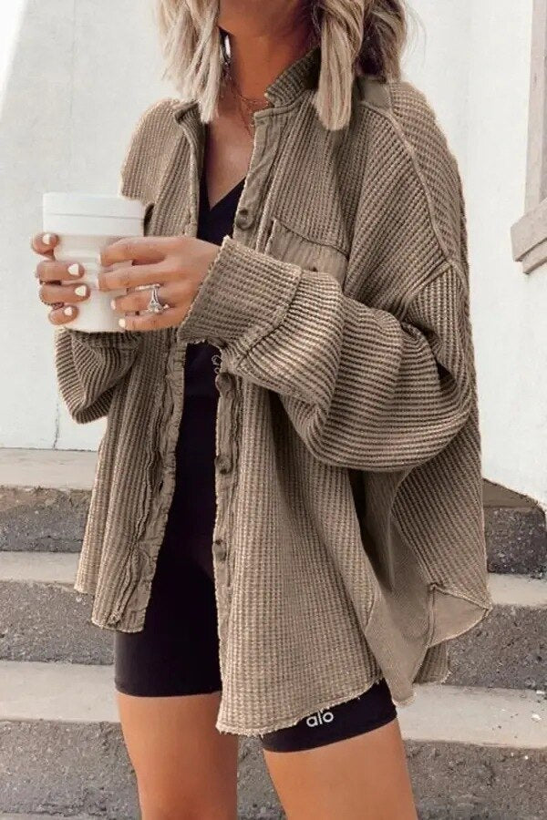 WW | Lässige Gestrickte Sommerjacke