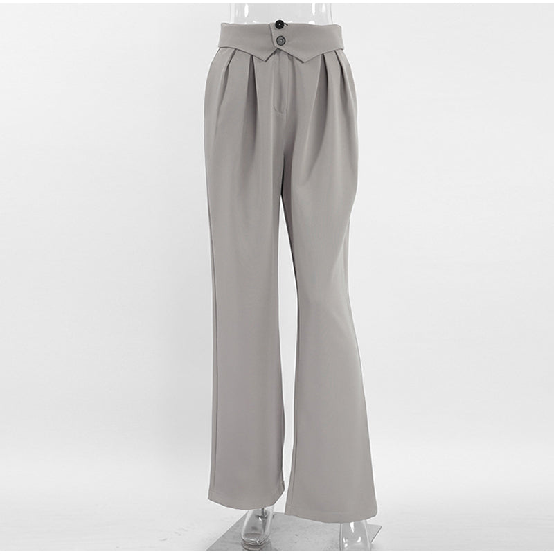 W&W Mode | Stilvolle High-Waist-Hose mit Falten