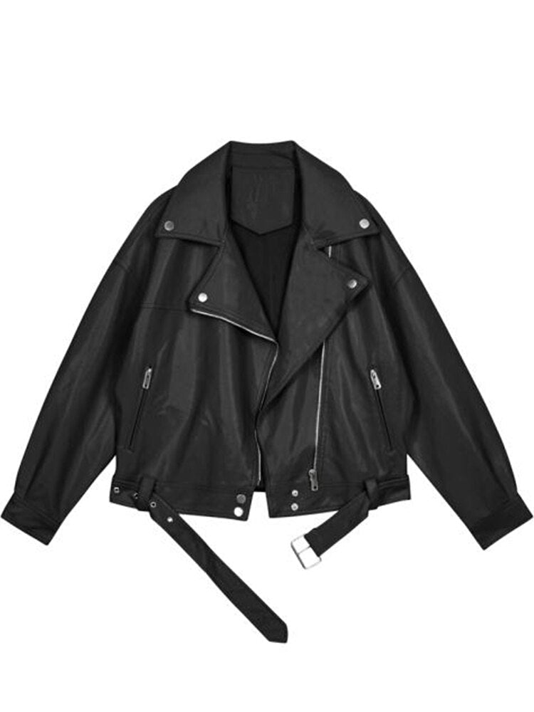 WW - Lederjacke in Übergröße