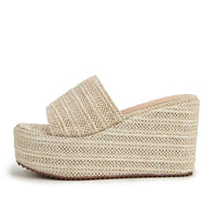 WW | Espadrille Plattform Hanf Boho