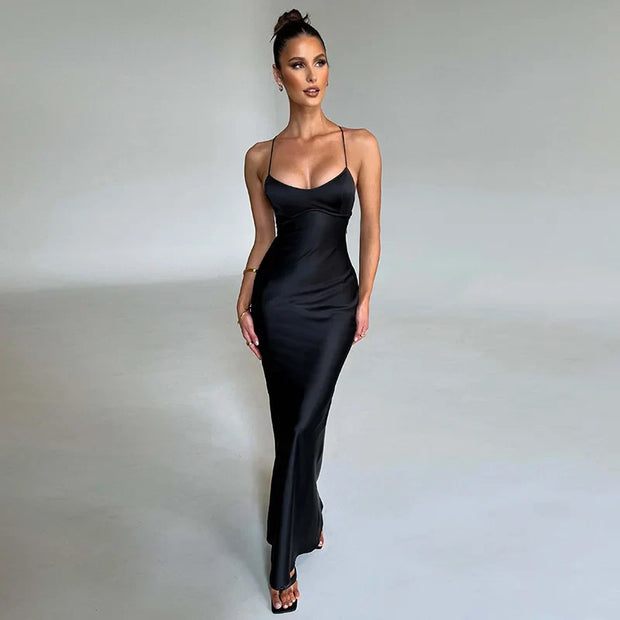 Maxikleid mit Seitenschlitz