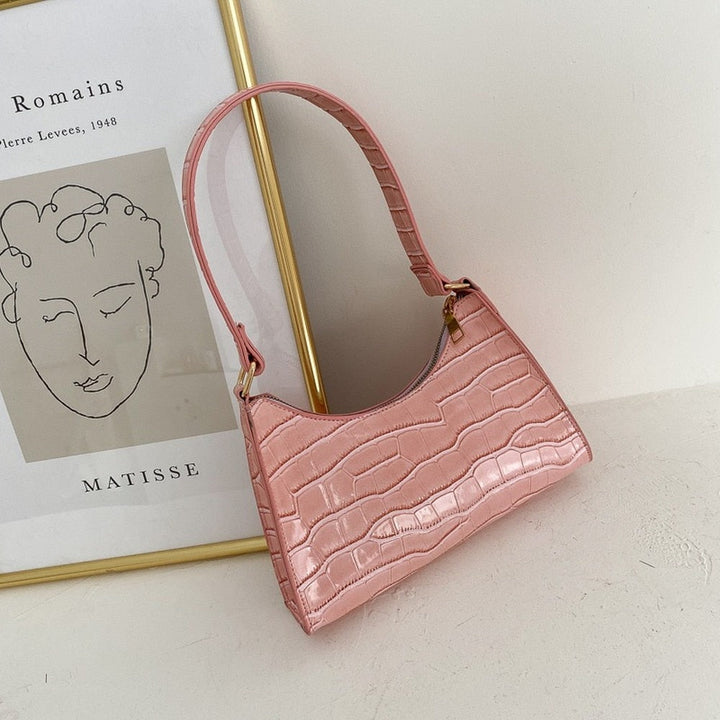 W&W Mode Modische Exquisite Einkaufstasche Tote Schultertaschen Einfarbig Kettentasche für Damen