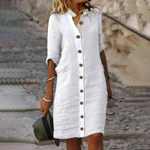 WW | Bewegliches Midi Hemdkleid