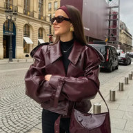 WW | Zeitlose Lederjacke mit modernem Schnitt