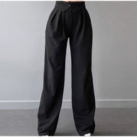 WW | Stilvolle High-Waist-Hose mit Falten