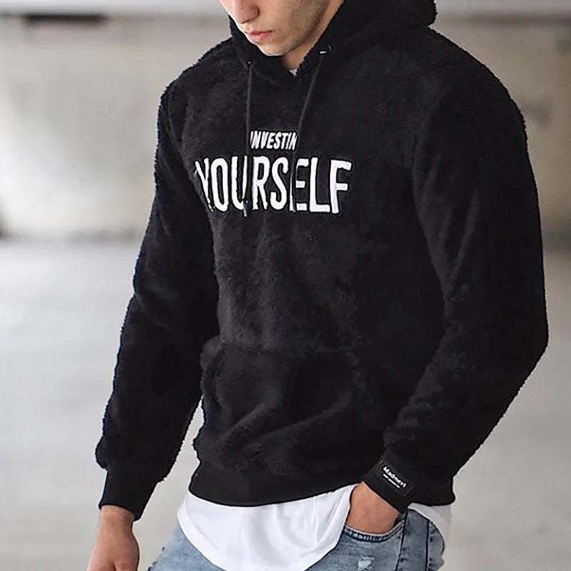 WW | Herren Kapuzenpullover Mit Gestickten Buchstaben