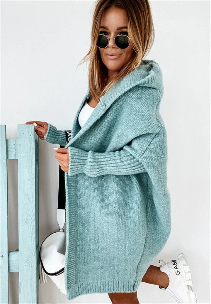 W&W Mode | Superweiche Gestrickte Strickjacke Mit Taschen Und Kapuze Für Damen
